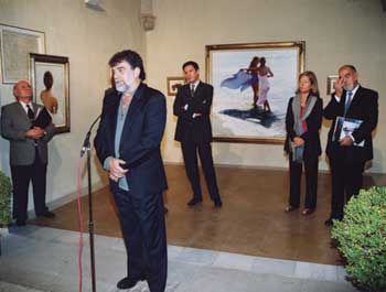 Lluís Ribas durante la ceremonia.